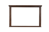 Brown Modern Traditional Solid Wood Veneers Fabric Upholstered Tufted Shelves Bedroom Set - Ella Furniture