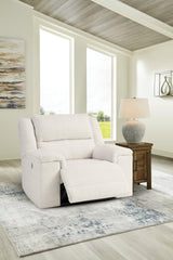 Keensburg Linen Velvet Oversized Power Recliner