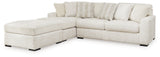 Chessington Ivory 2-Piece Sectional with Ottoman