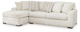 Chessington Ivory 2-Piece Sectional With Chaise