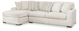 Chessington Ivory 2-Piece Sectional With Chaise - Ella Furniture