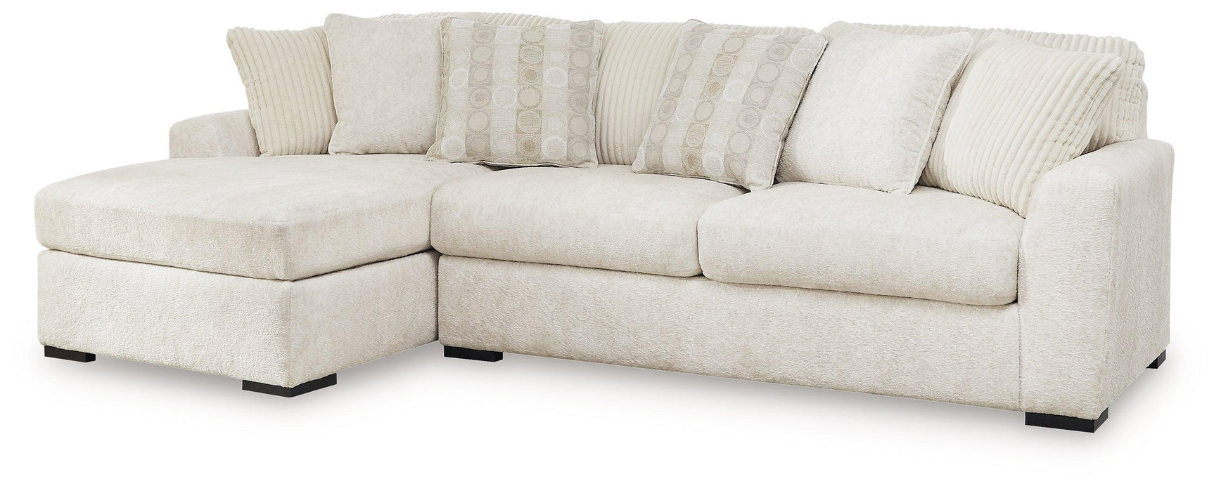 Chessington Ivory 2-Piece Sectional With Chaise - Ella Furniture