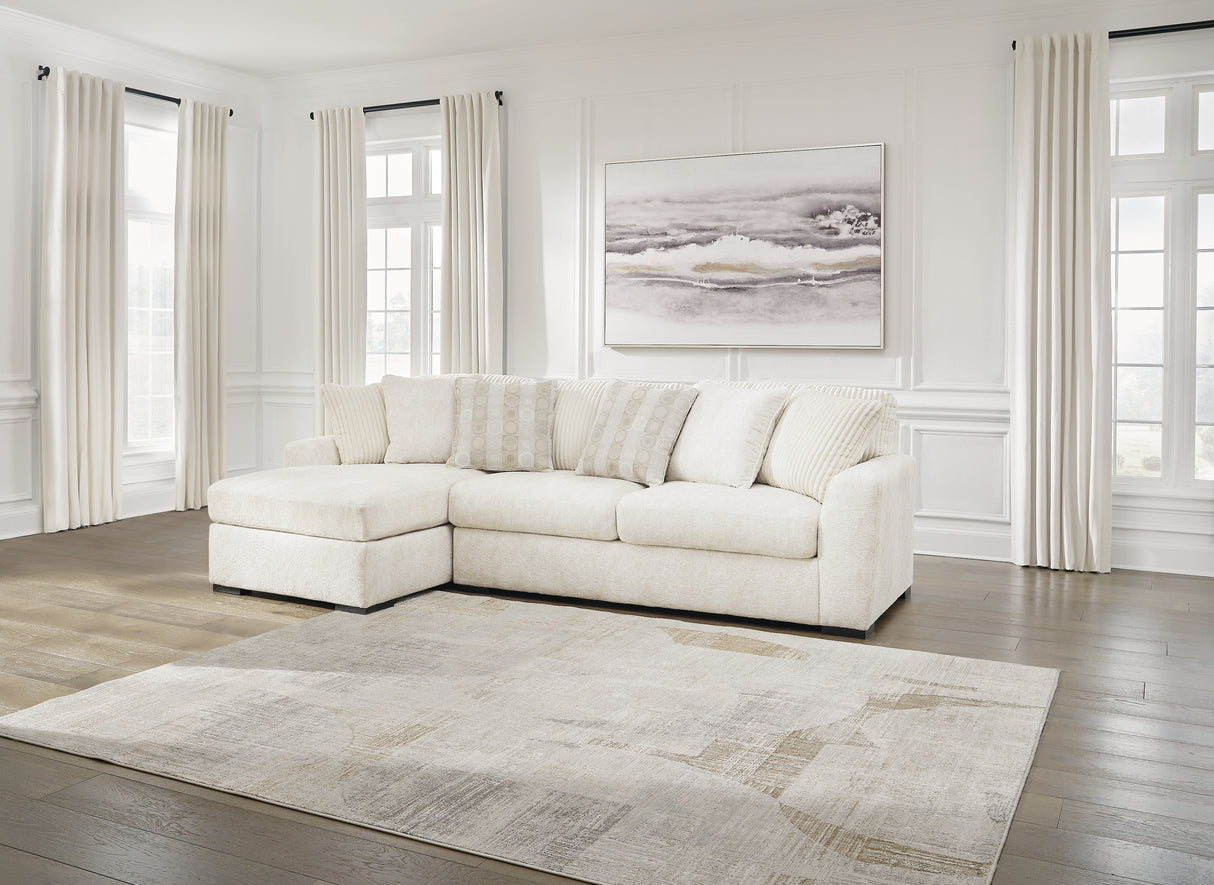 Chessington Ivory 2-Piece Sectional With Chaise