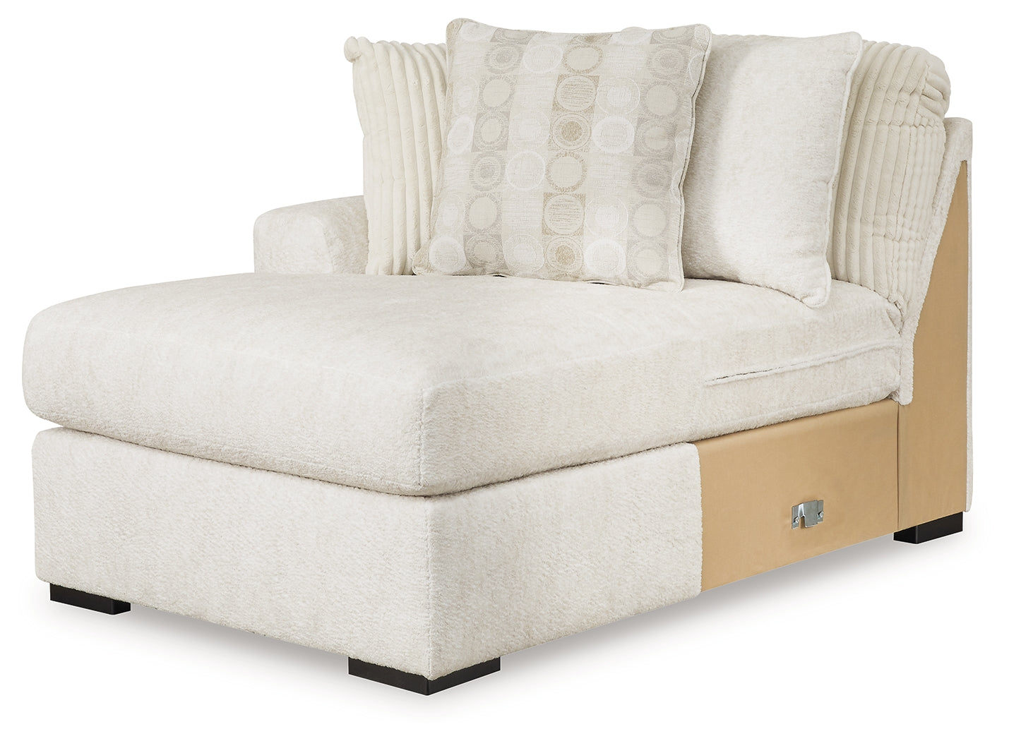 Chessington Ivory 2-Piece Sectional with Ottoman