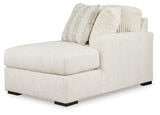 Chessington Ivory 2-Piece Sectional with Ottoman
