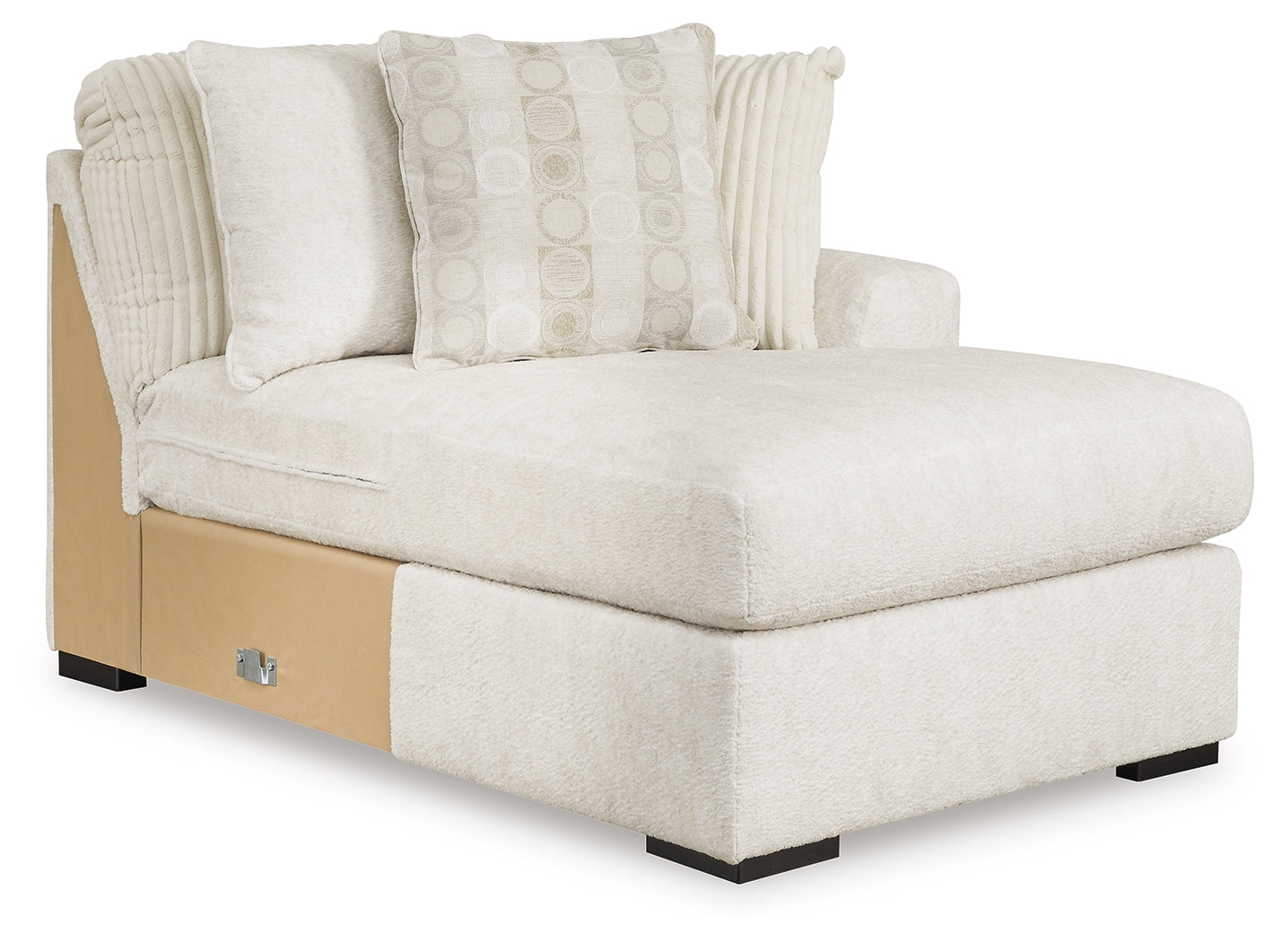 Chessington Ivory 2-Piece Sectional with Ottoman