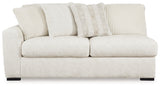 Chessington Ivory 2-Piece Sectional with Ottoman