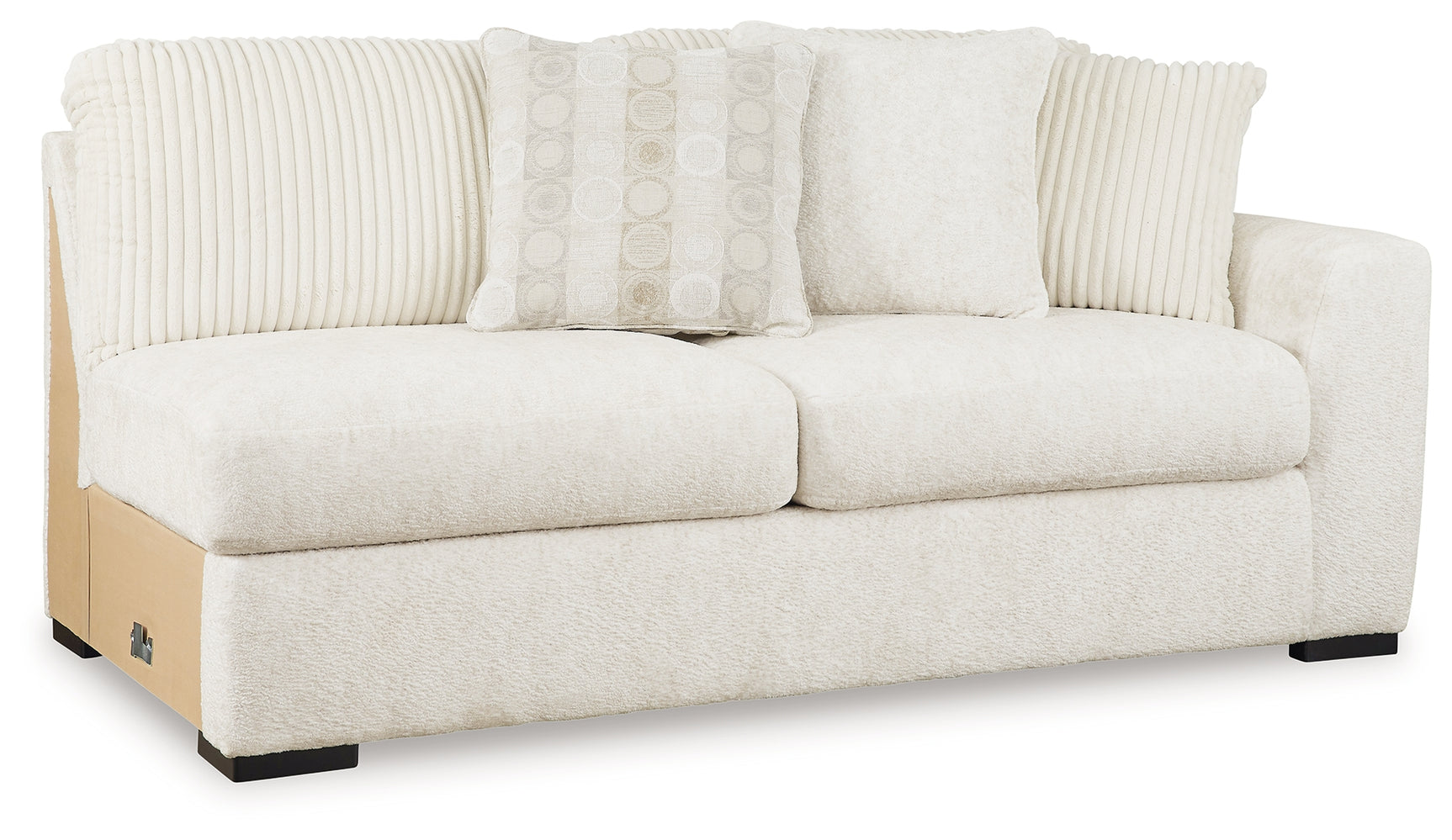 Chessington Ivory 2-Piece Sectional with Ottoman