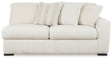 Chessington Ivory 2-Piece Sectional with Ottoman