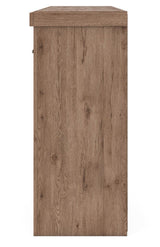 Garistyn Brown 73" TV Stand — side view