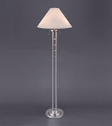 Magnum White Chrome Contemporary Table Lamp - Ella Furniture