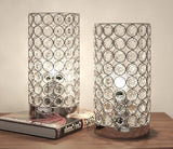 Eyde Crystal Pillar Modern Contemporary Glass Table Lamp - Ella Furniture