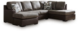 Castille Way Fossil 2-Piece Sleeper Sectional with Chaise