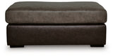 Castille Way Fossil Faux Leather Oversized Accent Ottoman