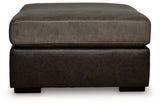 Castille Way Fossil Faux Leather Oversized Accent Ottoman