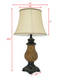 Black Brown Modern ContemporaryTable Lamp - Ella Furniture