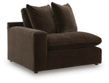 Maxton Heights Bittersweet 8-Piece Sectional — angled view