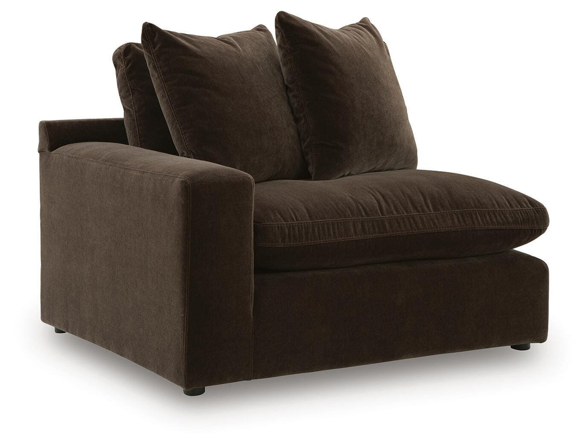 Maxton Heights Bittersweet 8-Piece Sectional — angled view