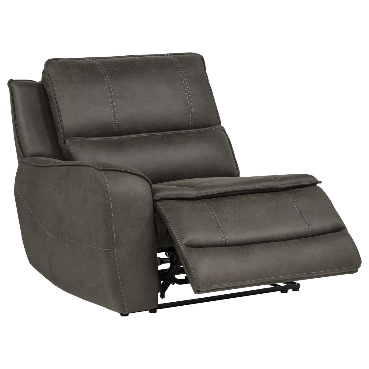 Marcell 3-Piece Transitional Power Reclining Sofa with USB Charging Grey — product image 6