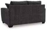 Loreo Ebony Chenille Loveseat