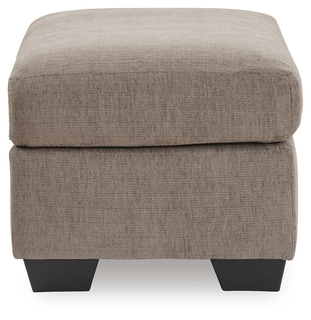 Loreo Truffle Chenille Ottoman view 4
