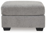 Loreo Flint Chenille Ottoman view 3