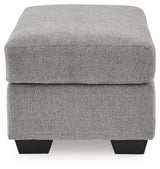 Loreo Flint Chenille Ottoman view 4