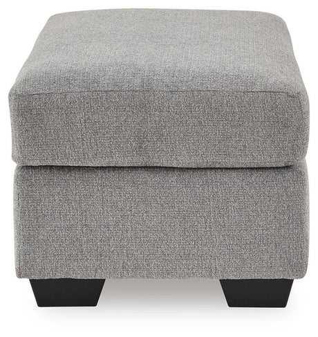 Loreo Flint Chenille Ottoman view 4