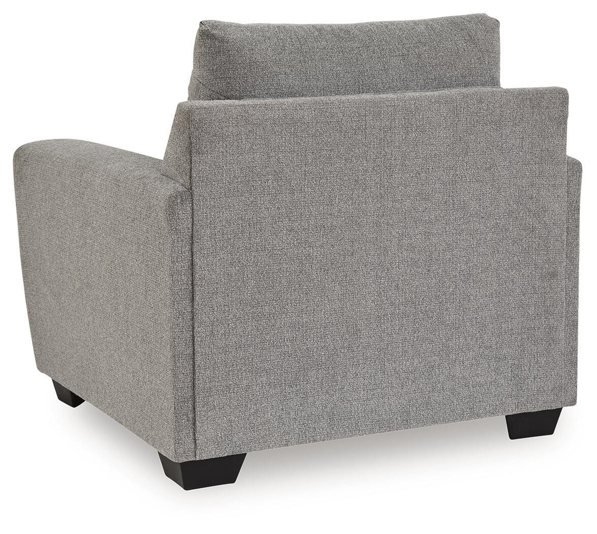 Loreo Flint Chenille Chair view 4