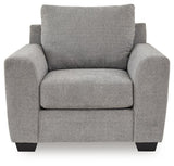 Loreo Flint Chenille Chair view 3