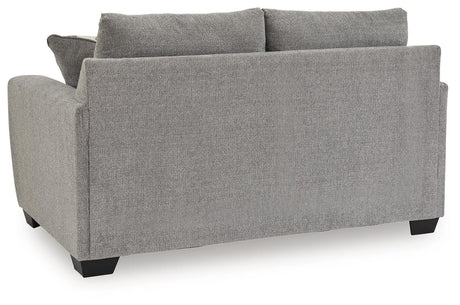 Loreo Flint Chenille Loveseat view 4