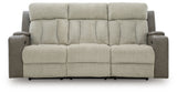 WhipLash Sisal Chenille Power Reclining Sofa