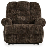Movie Man Chocolate Velvet Recliner - Ella Furniture