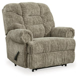 Movie Man Taupe Velvet Recliner
