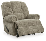 Movie Man Taupe Velvet Recliner