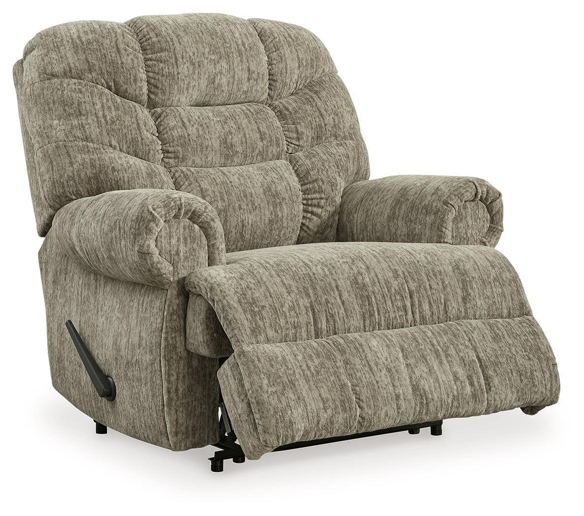 Movie Man Taupe Velvet Recliner