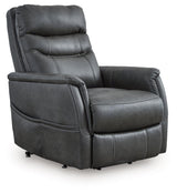 Strawbill Shadow Faux Leather Power Lift Recliner