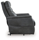 Strawbill Shadow Faux Leather Power Lift Recliner