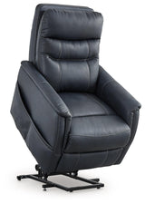 Strawbill Sapphire Faux Leather Power Lift Recliner