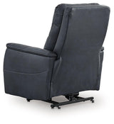 Strawbill Sapphire Faux Leather Power Lift Recliner