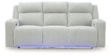 Forest Lake Alloy Chenille,Velvet Power Reclining Sofa