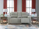 Forest Lake Alloy Chenille,Velvet Power Reclining Loveseat with Console