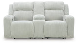 Forest Lake Alloy Chenille,Velvet Power Reclining Loveseat with Console