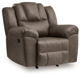 Lowilla Driftwood Faux Leather Recliner