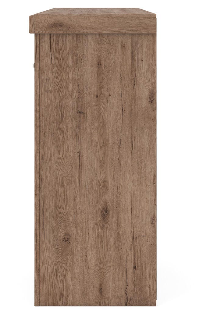 Garistyn Brown 62" TV Stand — side view