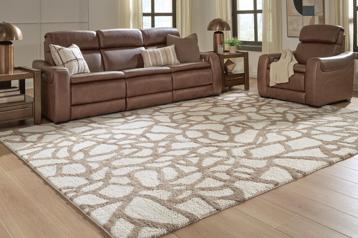Wessonland Ivory/Brown/Gray Extra Large Rug — product image 3