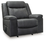 Status Check Shadow Faux Leather Recliner