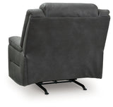 Status Check Shadow Faux Leather Recliner
