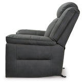 Status Check Shadow Faux Leather Recliner