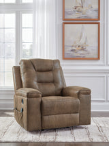 Stockworth Earth Faux Leather Recliner